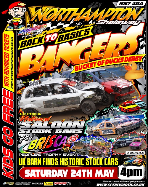 Northampton 24 May   Saloon Stock Cars Withdrawn
